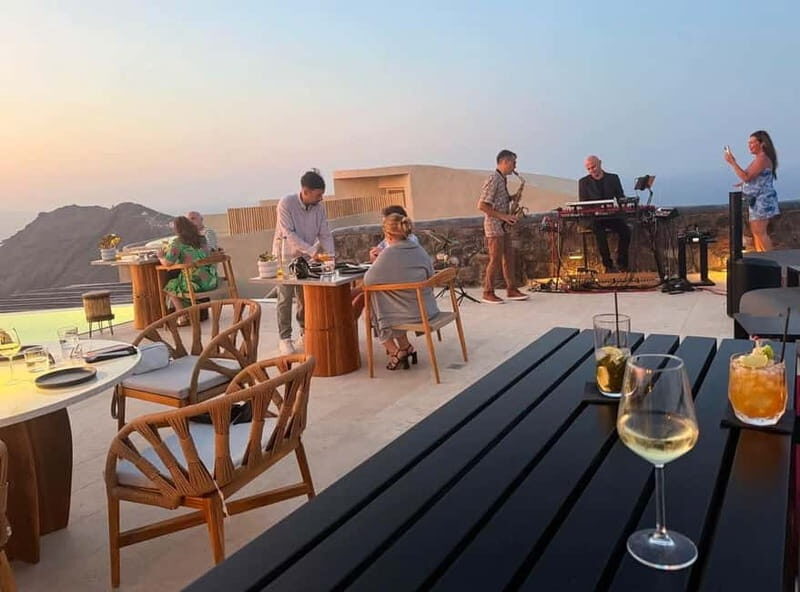 Live Music Dinner with Sunset and Caldera Views - The Sum Up