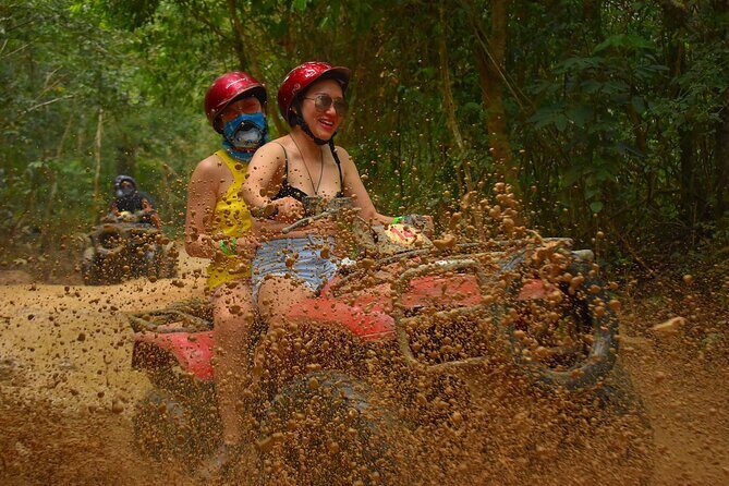 Live this extreme adventure tour. Jungle zip line with ATV and cenote swim. - Key Points