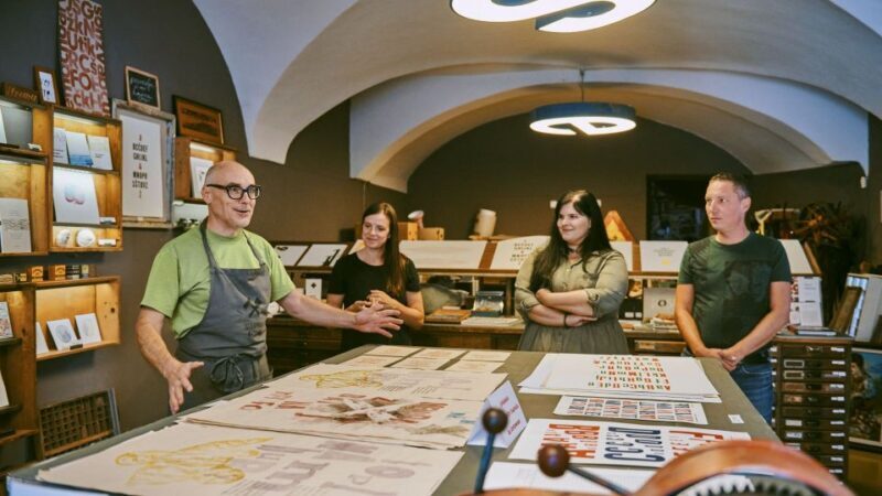 Ljubljana: Print a Poster in an Old Print Shop - The Essence of the Experience