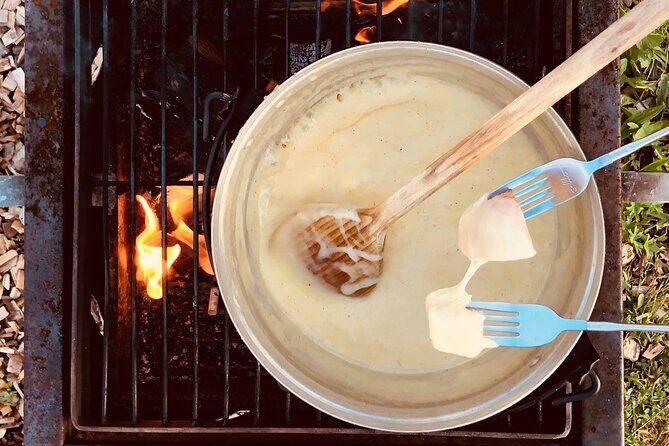 Llama hike with homemade, traditional cheese fondue - Key Points