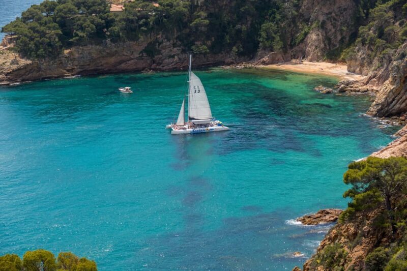 Lloret de Mar: Catamaran Sailing Cruise with BBQ and Drinks - Key Points