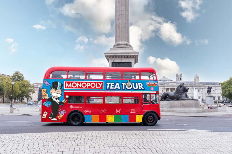 London: MONOPOLY Afternoon Tea Tour Bus - Key Points