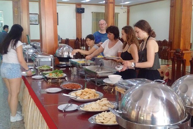 Luxury Bai Dinh - Trang An - Mua Cave with Buffet Lunch - Savoring Vietnamese Flavors at the Buffet Lunch