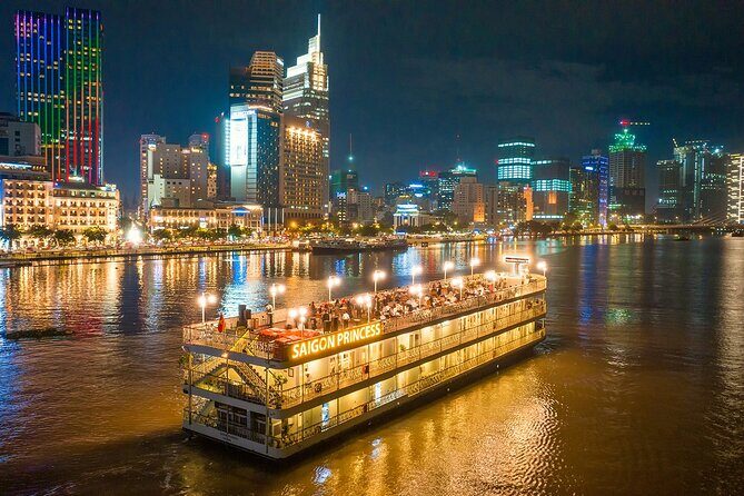 Luxury Dinner on Saigon Ben Thanh Princess Cruise with 3 Course - Key Points