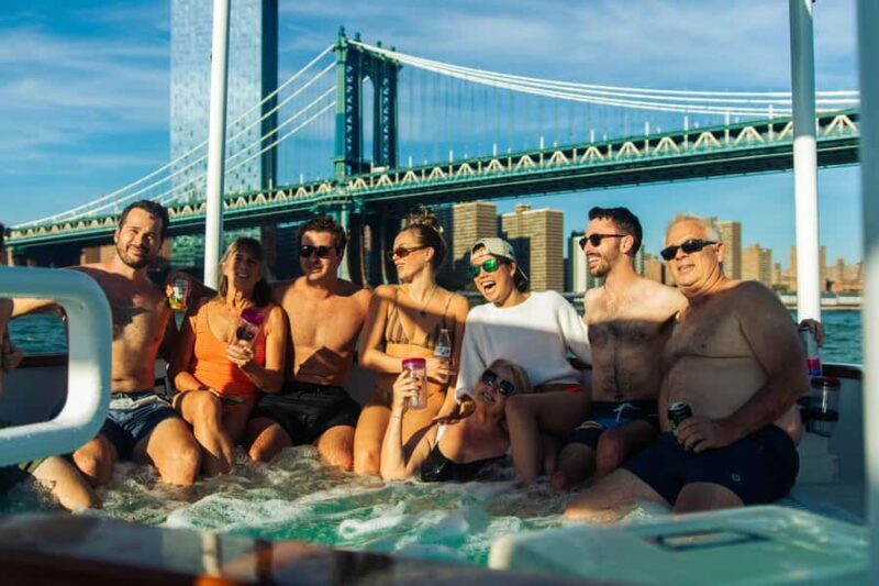 Luxury Hot Tub Boat Around NYC & Statue Private Tub up to 10 - A Closer Look at the Experience