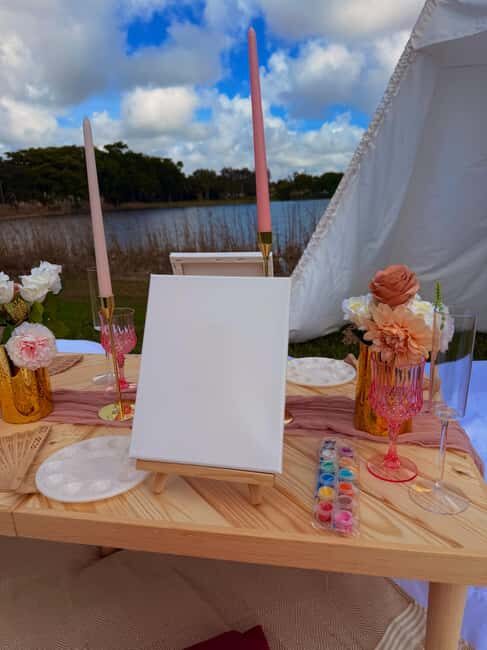 Luxury Outdoor Sip & Paint Experience- Near Miami - What to Expect from the Miami Sip & Paint