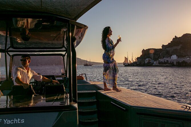 Luxury Private Power Catamaran Tour in Santorini - FAQs