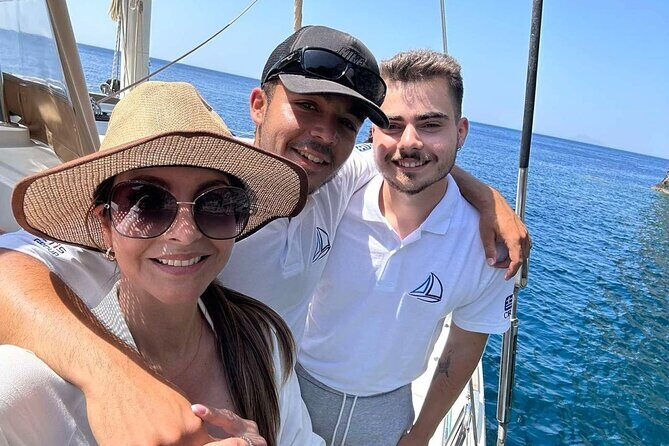 Luxury Santorini Sunset Cruise: Dinner, BBQ, Open Bar, Transfers - The Itinerary in Detail