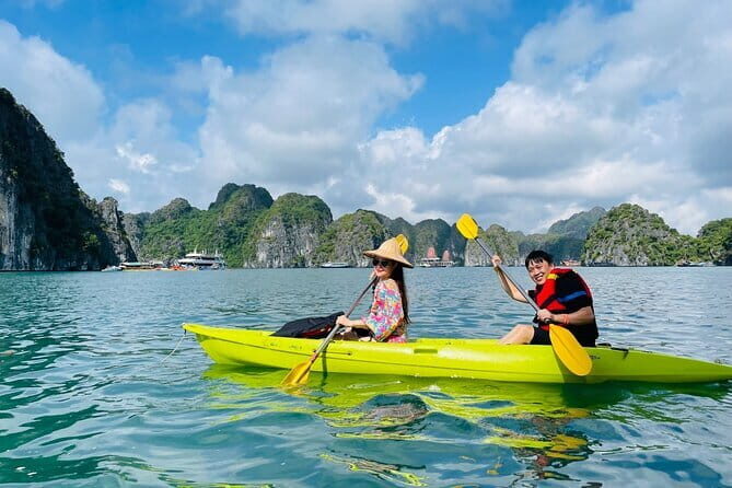 Luxury Sunset Tour: Kayak, Water Slides, Jacuzzi visit Lan Ha Bay - FAQ