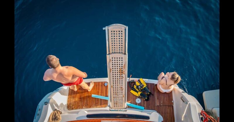 Luxury yacht: Sunset Blue Cave & Panoramic Tour w Wine - Overview of the Experience