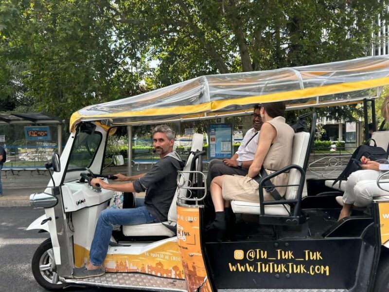 Madrid: Panoramic tour with Private guide in yellow Tuk Tuk - Key Points