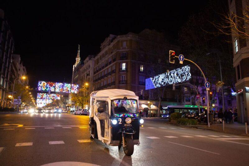 Madrid: Private Christmas Lights Tour by Eco Tuk-Tuk - The Practical Side