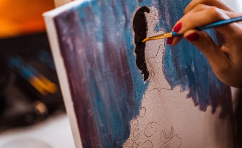 Madrid: Sip&Paint Workshop - What You’ll Experience Step-by-Step