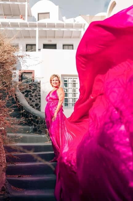 Magical Flying Dress Photoshoots in Oia or Imerovigli - An In-Depth Look at the Flying Dress Photoshoot