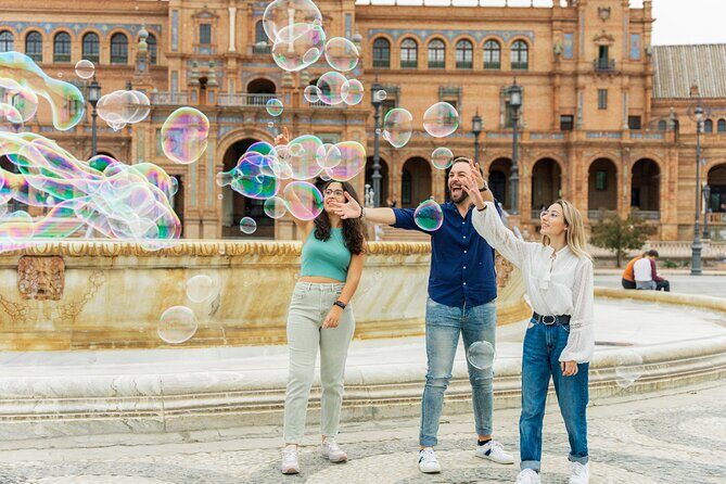 Make Seville unforgettable: Private Photoshoot at Plaza de España - An Authentic Look at the Experience