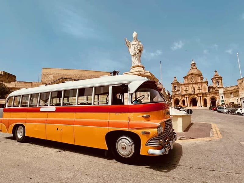 Malta: 5 hr Vintage Bus Tour - Mdina & Blue Grotto inc. food - An in-Depth Look at the Malta Vintage Bus Tour