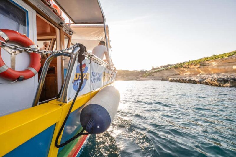 Malta: Sunset Boat Tour to St. Peters Pool and South Coast - Key Points