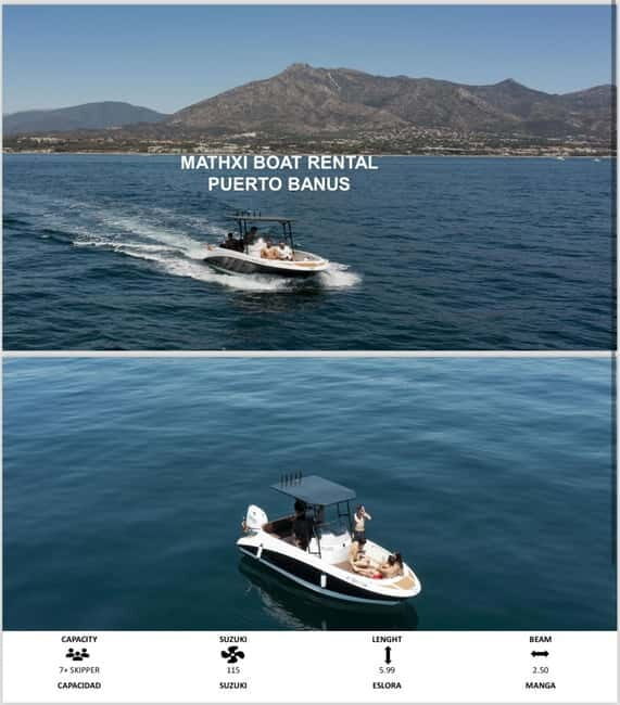 Marbella: Private Boat Rental with Skipper and Banana 2-8hrs - Price and Value