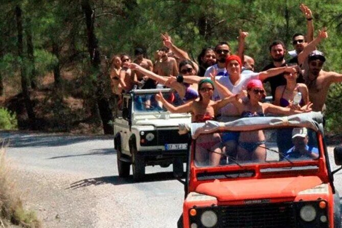 Marmaris Jeep Safari Tour With Waterfall and Water Fights - Lunch at Orhaniye