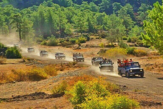 Marmaris Jeep Safari Tour With Waterfall and Water Fights - Kizkumu: Sun-Kissed Jesus Beach