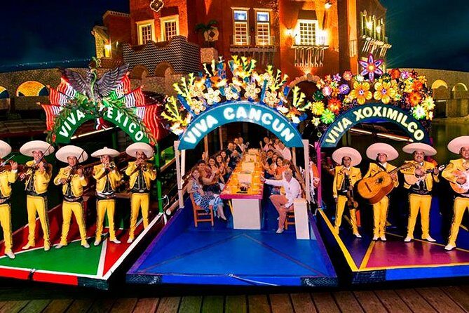 Mexican Night at Xoximilco! Round Transportation from Cancun - Authentic Mexican Culture—In Your Own Boat