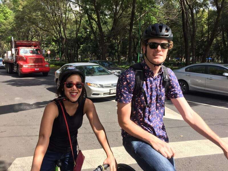 Mexico City Grafitti & Street art bike tour, find hidden gem - The Historic Center’s Artistic Tapestry