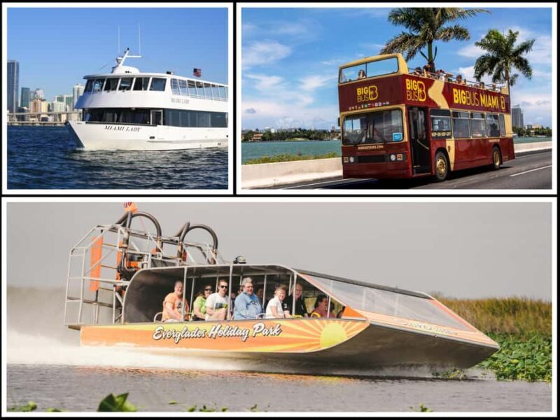 Miami Bundle: Everglades, Boat Cruise & Open-Top Bus Tour - Key Points