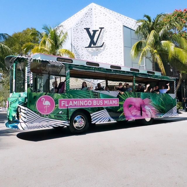 Miami Bus Tour Flamingo Open Air Trolley Bus Tours City Tour - Transportation and Logistics