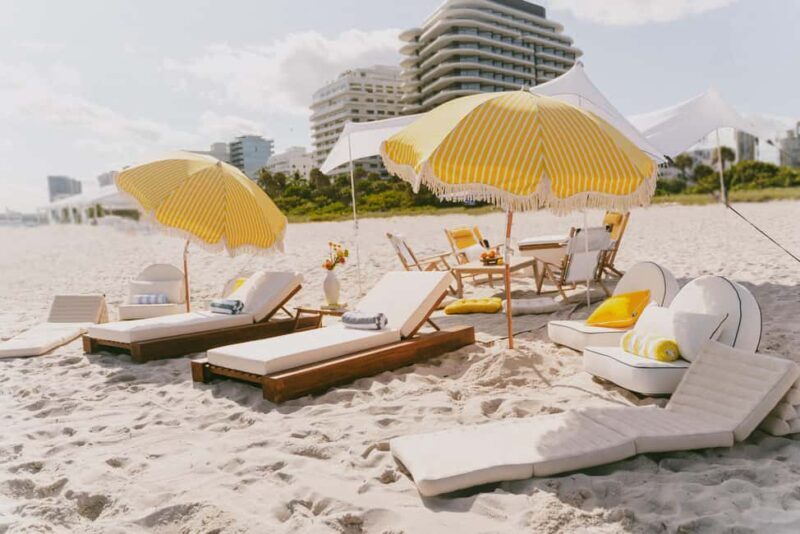 Miami: Private Beach Lounge and Picnic Set Up - The Experience in Detail