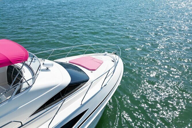 Miami Yacht Rental 50 ft | 2 Jet Ski | Private Boat | Pink Yacht - Key Points