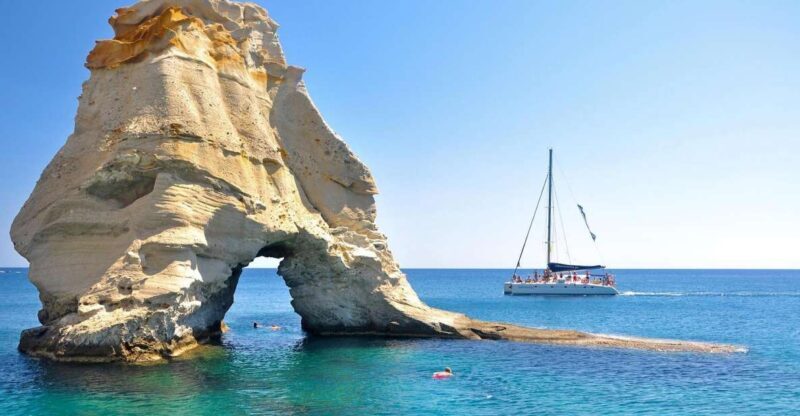 Milos: Full-Day Catamaran Cruise to Poliegos and Kleftiko - FAQs about the Milos Full-Day Catamaran Cruise