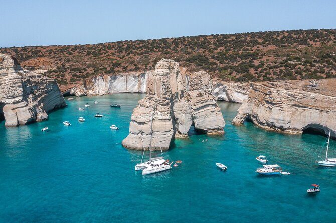 Milos Private Full Day Catamaran Cruise with Lunch and Drinks - Departure and Welcome on Board