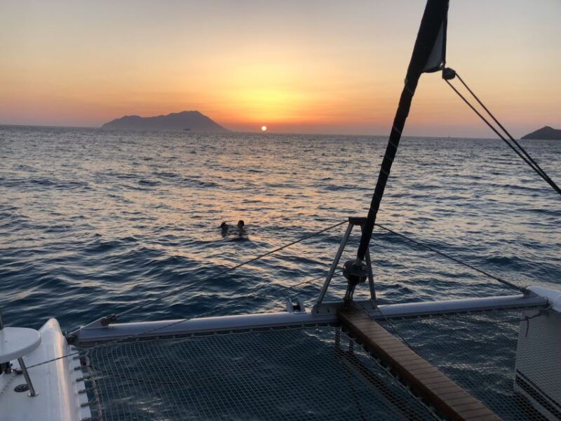 Milos: Sunset Catamaran Cruise with Kleftiko Visit - Key Points