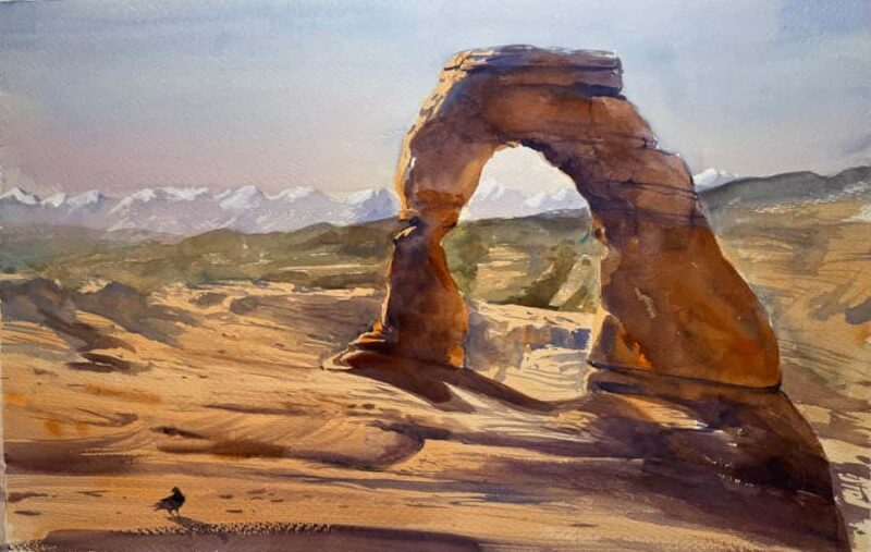 Moab: 5-Day Plein Air Watercolor Workshop with Carol Newsom - Daily Schedule and Content