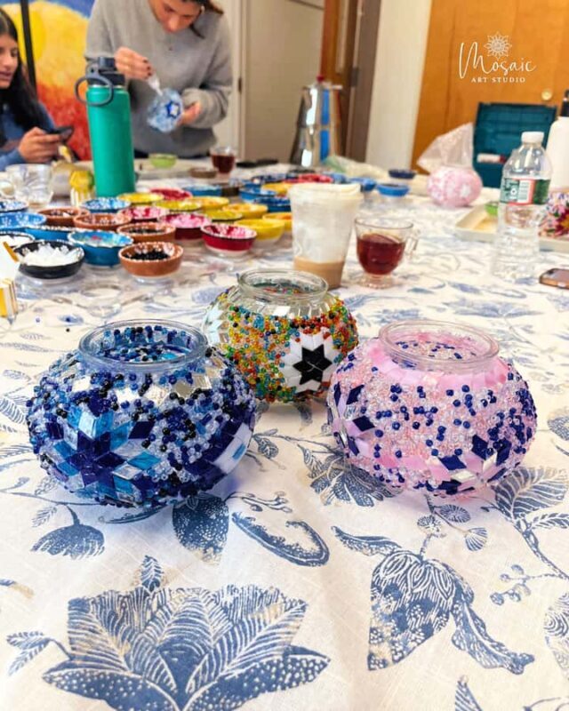 Mosaic CANDLE HOLDER Workshop in Voorhees, NJ - What to Expect from the Workshop