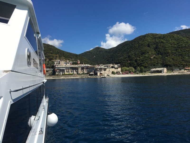 Mount Athos Glassbottom Cruise with Ammouliani Island visit - Key Points