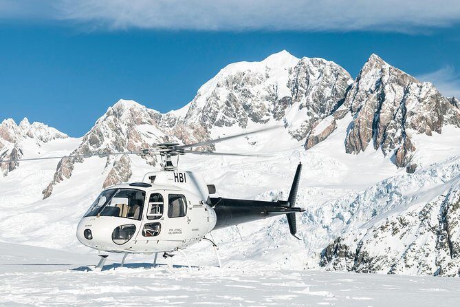 Mt Cook and Fox Glacier with snow landing (allow 30 mins - departs Fox Glacier) - Key Points