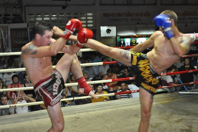 Muay Thai Boxing Match Action  Patong Stadium - A Closer Look at the Muay Thai Experience