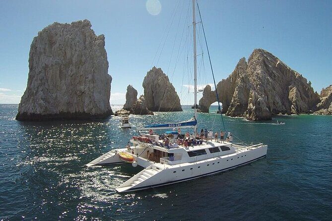 Multimillion Yacht Cabo Cruise Sunset or Snorkel Optional PICKUP! - Key Points
