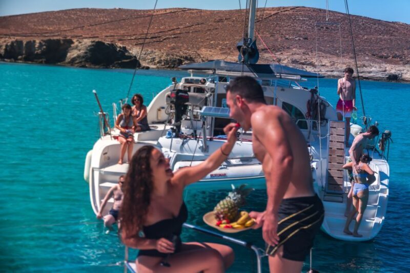 Mykonos: Catamaran Cruise With Meal and Drinks - Frequently Asked Questions