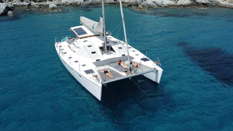 Mykonos: Catamaran Cruises with Lunch and Drinks - Key Points