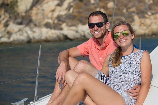 Mykonos Catamaran Private Sunset Cruise, Full Meal & Open-Bar - Key Points