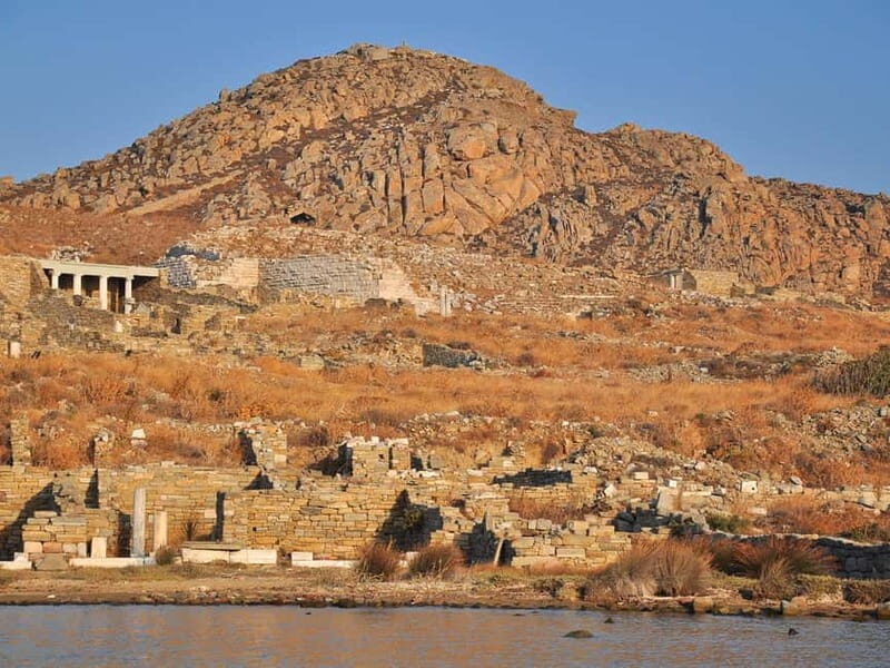 Mykonos: Delos and Rhenia Land Cruise with Fruit and Snacks - Rhenia: A Natural Paradise with Uncrowded Beaches