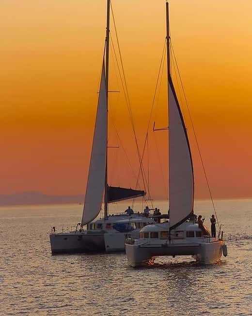Mykonos: Rhenia Island Catamaran Cruise with Meal & Open Bar - FAQ