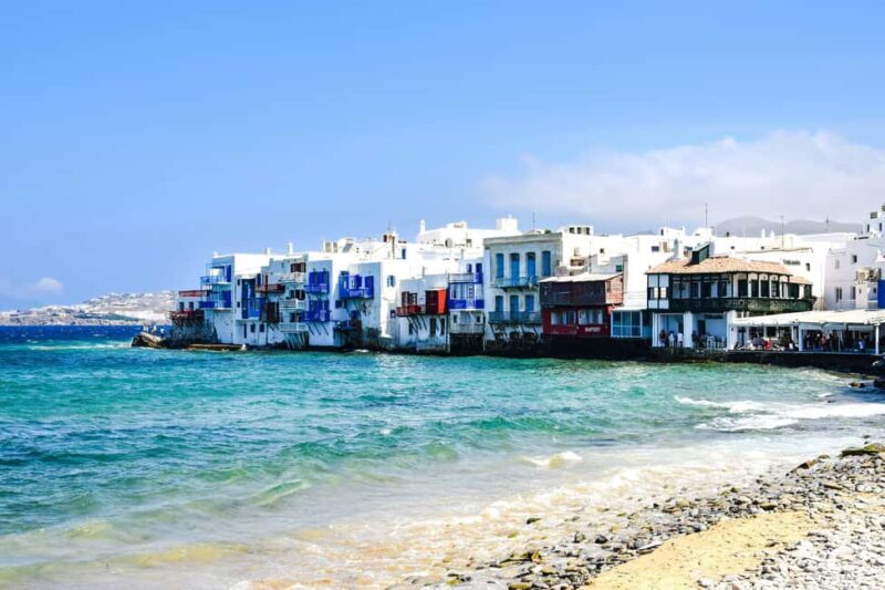 Mykonos: Sights, Super Paradise Beach, Sunbeds, & Transfers - Key Points