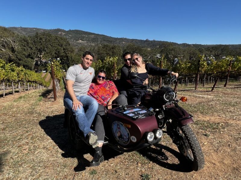 Napa Valley: Napa Valley Guided Sidecar Tour with 3 Wineries - Value and Overall Impression