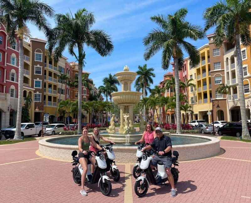 Naples Florida: Downtown Electric Moped Tour - Fun For All - Exploring Naples on a Unique Electric Moped