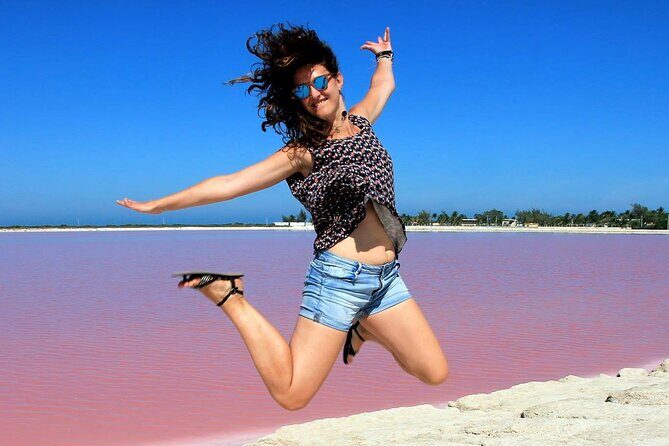 Natural Pink Lake Coloradas Transportation Included from Tulum - Key Points