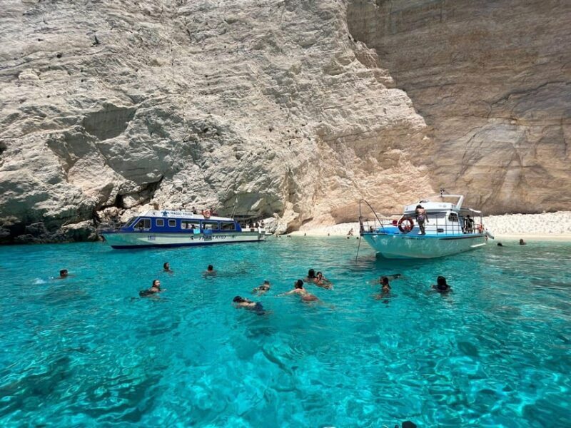 Navagio bay White Beach West Coast Porto Vromi Anafonitria - Key Points