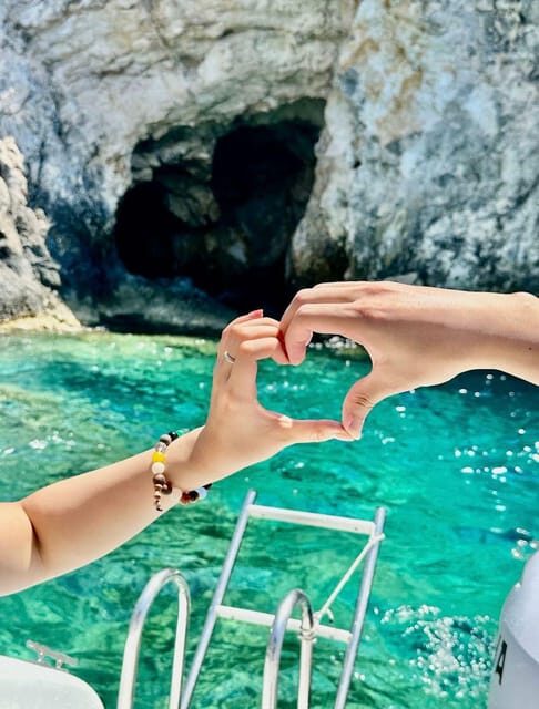 Navagio bay White Beach West Coast Porto Vromi Anafonitria - Stop 4: Poseidon’s Face & Dolphin Rock